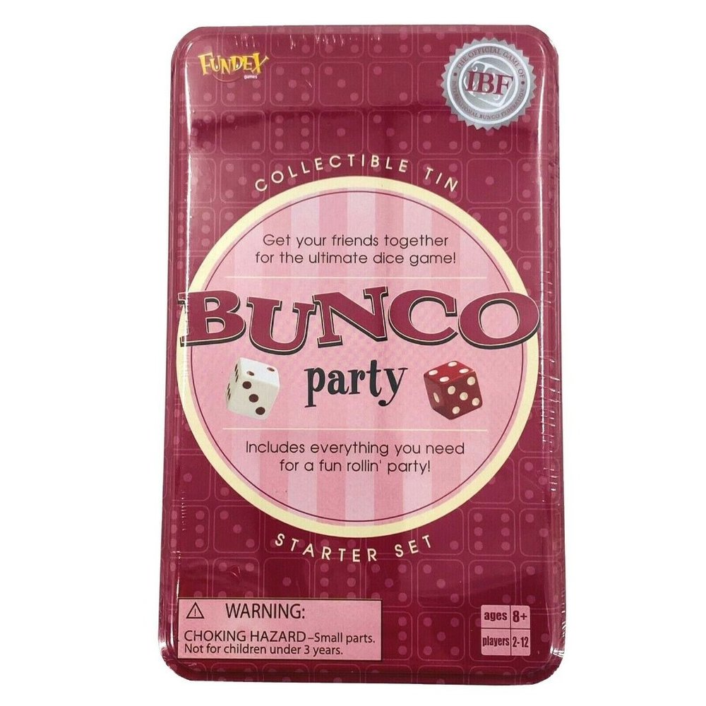 Deluxe Collectible sealed Game Tin NEW Bunco Party